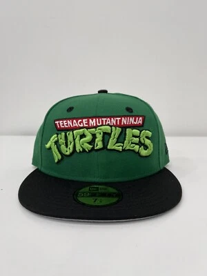 TMNT Teenage Mutant Ninja Turtles New Era Nickelodeon Fitted Cap Hat Size 7 1/4 - Image 1 of 4
