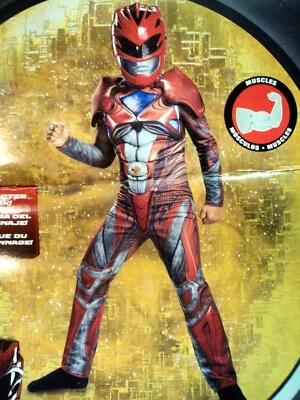 Disfraz de Halloween Power Rangers con músculos. Talla Niño Lg. 10-12. ¡Bonito! Foto 1 de 4
