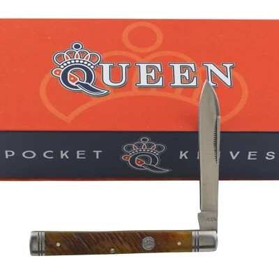 Cuchillo Queen Brown Sawcut Bone Doctors hoja de lanza Foto 1 de 3