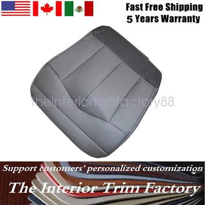 Cubierta de asiento de cuero gris mediano para Ford F-150 Lariat XL XLT 1999-2003 Foto 1 de 4