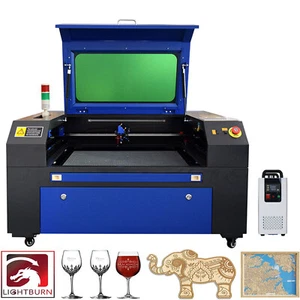 Macchina per incisione laser CO2 60W Coltello per incisione 70x50 cm con KH-6000 - Foto 1 di 14