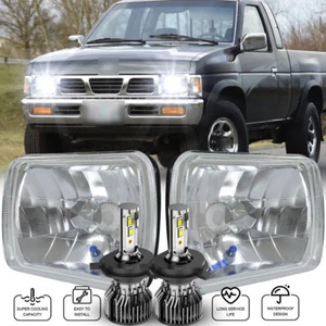 2pc 7x6 5x7 led Headlights Hi/Lo DOT H6053 FIT Nissan Pickup Hardbody D21 NX - Picture 1 of 15