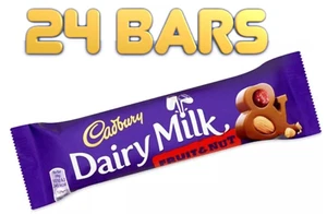 Cadbury DAIRY MILK FRUIT AND NUT - BOX OF 24×49g - Picture 1 of 4