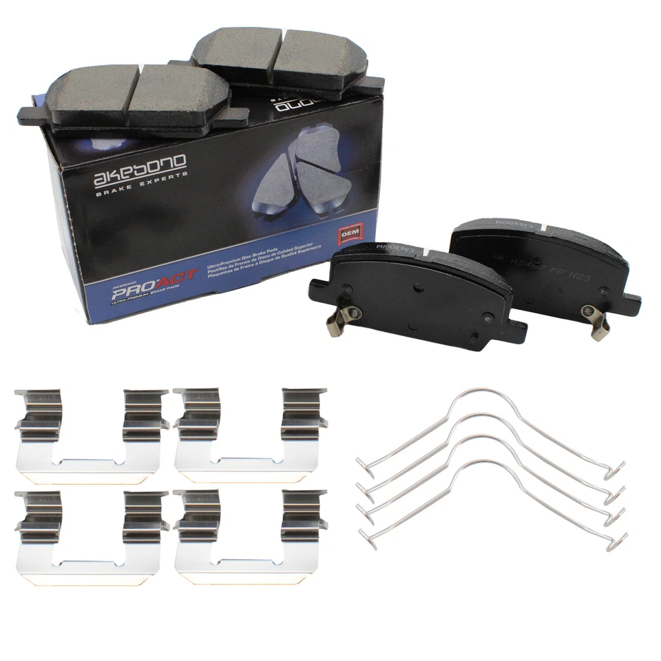 Pastillas de freno de disco delanteras de cerámica Akebono ProACT para Buick Encore Chevrolet Trax L4 Foto 1 de 4