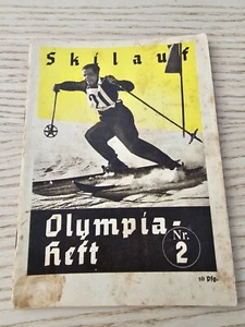 Olympiade Olympia 1936 VOR DEM 2. WELTKRIEG ORIGINAL DEUTSCHES BOOKLET - SKI ... - Bild 1 von 13