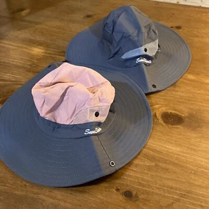 2 Sun Shade Womens Beach Bucket Hats fully Adjustab Strap - Picture 1 of 3