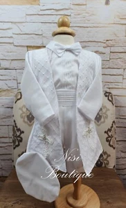 Baby Boy Christening Outfit, White, Blessing or Baptism Traje, Modelo Español - Picture 1 of 4