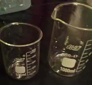 6 x 1000ML BEAKER BOROSILLICATE GLASS BEAKER. High quality - Picture 1 of 4