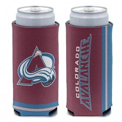 Colorado Avalanche 12oz Slim Can Cooler [NEW] Beer Seltzer Coozie Claw Holder Cover