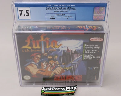 Lufia & The Fortress of Doom Super Nintendo SNES New Sealed V-Seam CGC 7.5 A - Image 1 of 4