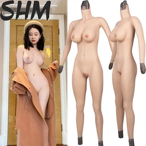 Tuta intera Crossdress in silicone per body donna taglie forti riempita di silicone - Foto 1 di 21