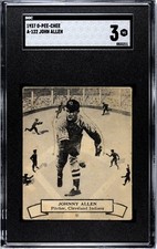 1937 O-PEE-CHEE #122 SGC 3 VG JOHN ALLEN CLEVELAND INDIANS RARE CARD SET BREAK