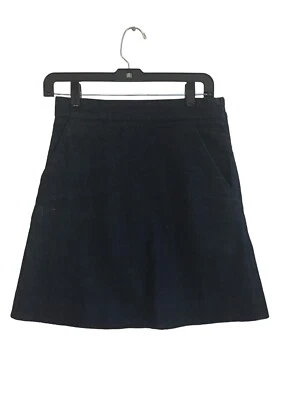 Falda Cos para mujer talla 36 azul lavado oscuro línea A bolsillos laterales con cremallera Foto 1 de 4