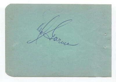 Ned Garver Signed Album Page Autographed Baseball MLB Detroit Tigers - Image 1 of 2