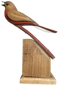 George Updegraff Carved Bird on Stand ART Sculpture California Rare Vintage - Picture 1 of 24