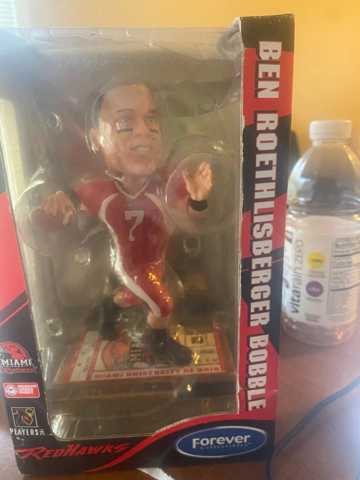CABEZA BOBBLEERS BEN ROETHLISBERGER MIAMI DE OHIO Número 733/5000 Foto 1 de 1
