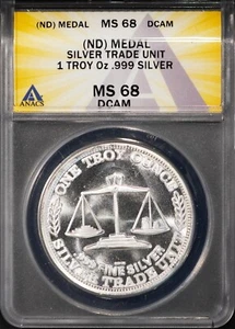 ND Unidad de Comercio Plata Estados Unidos COMO NUEVA 68 DCAM ANACS # 7667045 + Bono - Imagen 1 de 2