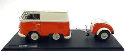 SOLIDO 1:18 FURGONE VOLKSWAGEN T1 VAN KOOL KOMBI CON TRAILER 1950   S1810902 - Immagine 1 di 3