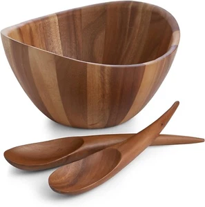 NEU nambe Gourmet Harmony 3 Stück Holz Salatschüssel Set New York Yankees - Bild 1 von 5