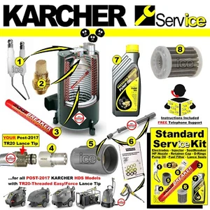 SERVICE TEILE SET FÜR POST-2017 KÄRCHER HDS EASY!LOCK EASY!FORCE DAMPFREINIGER - Bild 1 von 2