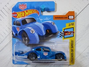 2018 Hot Wheels Legends of Speed Blue Volkswagen Kafer Racer Short Card - Picture 1 of 5