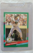 1991 DONRUSS BASEBALL JOSE CANSECO #536 NO DOT ERROR ATHLETICS *RARE*