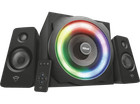 Altavoces Trust 120 W Subwoofer, RGB ajustable, Control remoto inalámbrico Negro