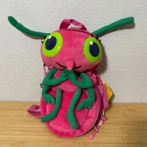 Mochila de felpa de colección Miss Spider’s Sunny Patch Friends Shimmer Beetle 12” ROSA - Imagen 1 de 5