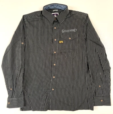 G Star RAW CO Destin Detroit Roll-Up Shirt L/S in Black/Milk Stripe, Size L BNWT - Image 1 of 4