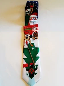 Hallmark Nordpol Golf lustige Herrenkrawatte Weihnachten Weihnachtsmann Urlaub Traditionen   - Bild 1 von 5