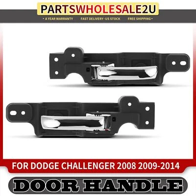 2x Manija de puerta interior cromada lateral izquierdo y derecho para Dodge Challenger 2008-2014 Foto 1 de 4