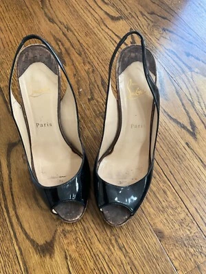 Sandalias Christian Louboutin charol y corcho talla 38 Foto 1 de 4