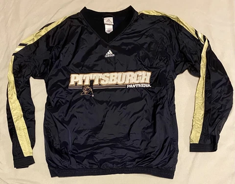 University of Pittsburgh Men's XXL Adidas Pullover Jacket PITT Panthers Coat Cover