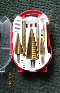6-teiliges SET Fräs- und Stufenkegelbohrer - Bild 1 von 4