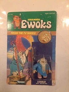 1985 Star Wars Ewoks Logray VERSIEGELTE Actionfigur BRANDNEU - Bild 1 von 10