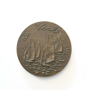 Médaille de bronze / La Voile / Graveur Hubert Yencesse /1979 