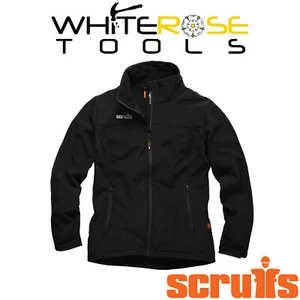 Scruffs Women's Trade Softshell Jacket Black Water Resistant Softshell - Picture 1 of 6