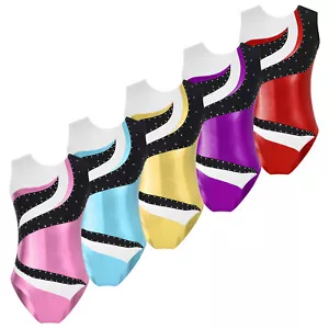 iEFiEL Mädchen Ballettanzug Ärmellos Gymnastikbody Rundhals Leotards Trikotanzug - Bild 1 von 52