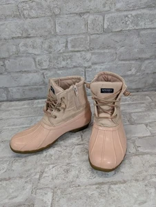 Botas Sperry para mujer/niña 4 pato de agua salada rosa/rubor - Imagen 1 de 12