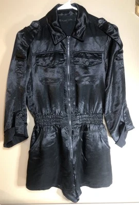 BLANC NOIR черный длинным рукавом шорты КОМБИНЕЗОН комбинезон Acetate стильный повседневный - Изображение 1 из 4