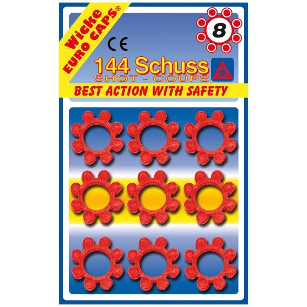 J.G.SCHRÖDEL GMBH Fasching Schrödel Munition 8er 144 Schuss Pistole Gewehr