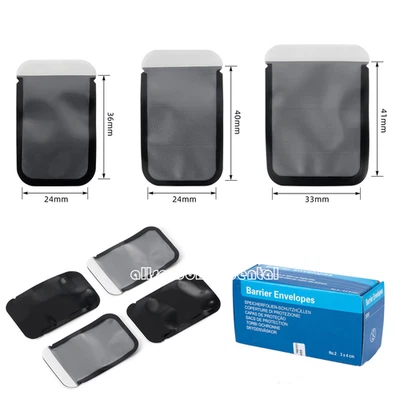 3 Sizes Dental Barrier Envelopes #0 #1 #2 for Digital X-Ray ScanX Phosphor Plate