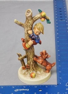 Goebel Hummel “Culprits” 56/A Apple-Tree Boy & Dog Figurine – W. Germany TMK-6 - Picture 1 of 8
