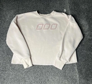 Lorna Jane Classic Cropped Sweatshirt Womens Medium Pink Jumper Sweater Ladies - Picture 1 of 14