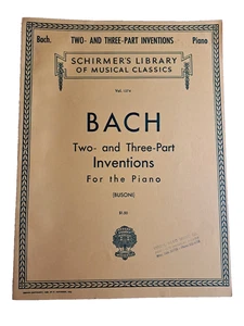 Bach Two- and Three -Part Inventions for the Piano Schirmer's Library Vol 1574 - Bild 1 von 2