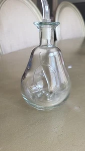 Vintage Pear Shaped Clear Glass Bottle Empty. 1F8 - Picture 1 of 10