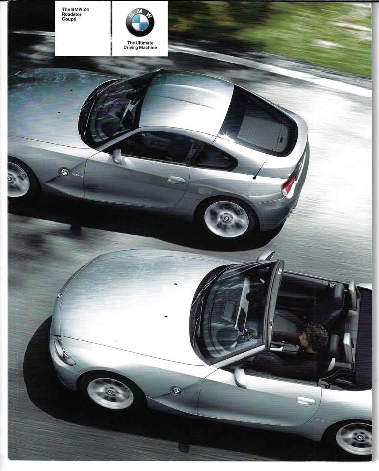 BMW Z4 E85 2006-2008 UK Market Brochure Roadster & Coupe 2.0i 2.5i 2.5si 3.0si - Image 1 of 4