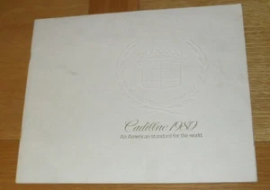 Brochure Cadillac 1980 Fleetwood Brougham Coupe Deville Eldorado Siviglia - Foto 1 di 3