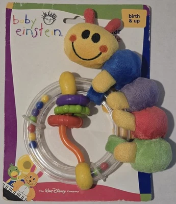 婴儿爱因斯坦毛虫摇铃全新 NOC — 第 1/2 张图片