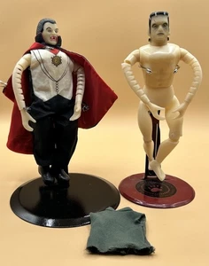 VINTAGE REMCO Frankenstein & Dracula FIGUREN LOT 1980 GLOW IN THE DARK - Bild 1 von 9